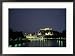 The City is Illuminated at Night Casting a Soft Glow onto the River, Salzburg, Austria Framed Photographic Poster Print by Taylor S. Kennedy, 29x21