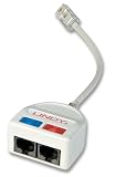 Produkt-Bild: Lindy ADSL-Splitter 1 x RJ45 - 1 RJ11 & 1 - Kabel, 75104