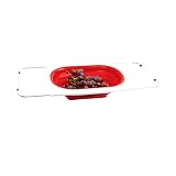Silicone Knockdown Colander- Red