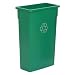 Continental Commercial HDPE Recycle Trash Can, Rectangular