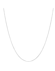 White Gold 18in & .9mm Box Chain Necklace