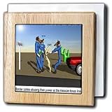 Review 3dRose LLC  / Exploited Abused Canine Immigrants - 6 Inch Tile Napkin Holder