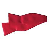 Red Silk Self Tie Bow Tie
