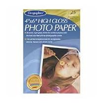 Inkjet Photo Paper,High Gloss,4x6,25/PK,Bright White