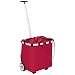 Reisenthel Carry Cruiser- Rolling Tote with Telescoping Handle, Red