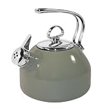 Chantal Enamel-on-Steel 1-4/5-Quart Classic Teakettle, Platinum