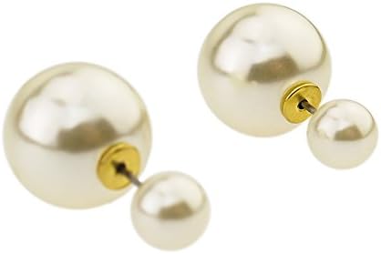 Double Sided Black Pearl Earring