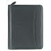 FranklinCovey 33963 - Nappa Leather Ring Bound Organizer w/Zipper, 5-1/2 x 8-1/2, Black