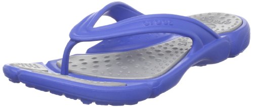crocs Men's Prepair II Thong Sandal,Sea Blue/Silver,10 M US