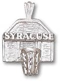 Syracuse Orange Solid Sterling Silver ''SYRACUSE'' Backboard Pendant