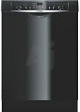 Bosch Ascenta Series SHE5AM06UC Full Console Dishwasher with 5 Wash Cycles, ECOSENSE, OPTIDRY, Delay Start, Half Load Option, Mid EASYLOAD Racks, LED Display and 53 dBA Silence Rating: Black