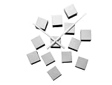 Kitchen & Housewares : Present Time Karlsson Do It yourself Clock Silver cubes