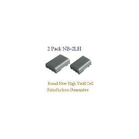 2 Pack of Canon NB-2L Eq. Camcorder/Digital Camera Battery