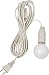 White Candelabra Light Cord for Paper Lanterns