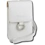 Casio Exilim EX-Case30WE Leather Pouch with Metal Ring Universal Camera Case for all Casio Cameras (White)