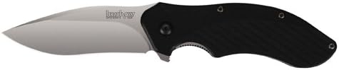 Kershaw 1605 Folding Knife Stainless Plain Drop Point Liner Lock/Pocket Clip 3" Polymide 1605