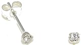 Les Tr�sors de Nad�ge - Boucles d'Oreilles Cristal 1 - Argent 925/000 - Blanc