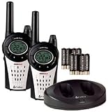 Cobra GMRS/FRS 2-Way Radios w/12 Mile Range, NOAA & UHF/FM - Dual Charging Cradles