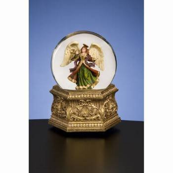 Golden Opulence Angel - Water Globe