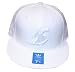 Los Angeles Lakers White on White Basic Logo Fitted Hat / Cap