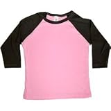 American Apparel KIDS Baby Rib 3/4 Sleeve Raglan Tee - Many Colors!