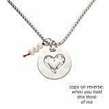 Pearl Token Heart Necklace