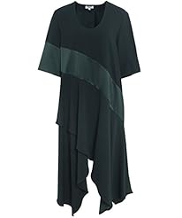 Short Sleeves Scoop Neck Crepe/Polyester Fall  Dress