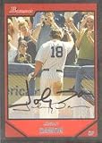 Johnny Damon, New York Yankees, 2007 Bowman Autographed Card