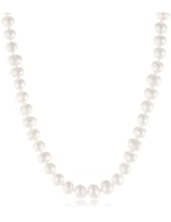 White Freshwater Cultured AA Quality Pearl Necklace with 14k Gold Clasp (6.5-7mm)