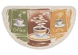 Berber - Kitchen Rug - Slice - - 17.5 x 29.5 - After Dinner Coffee