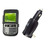Hard Metal Case for T-Mobile Dash (Black) /w Dual AC Adapter