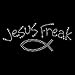 Women's Sweatshirt : Jesus Freak - Christian Embellished Rhinestone Design