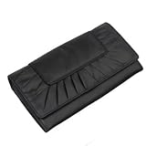Rocha.John Rocha- Black ruched front large purse
