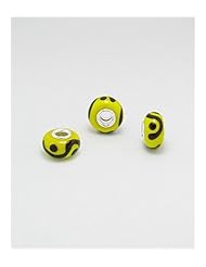 Glass Glass Beads In 92.5 Sterling Silver