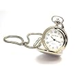 Philip Mercier - PW 3A - Montre de Poche - Quartz Analogique - Ecran blanc - Chaîne de 38cm - Petite Boîte assortie