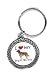 I Love My Belgian Malinois Key Chain