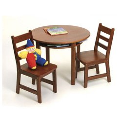 Round Table and Chair Set - Color Cherry