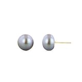 Willow Pearls 9mm Tahitian Freshwater Pearl 14k Yellow gold Earrings