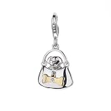 Hot Diamonds Doggy Bag Charm, Sterling Silver