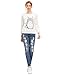 Floerns Women's Totoro Print Long Sleeve Shirt Pullover Sweatshirt