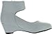 Leatherette Chiffon Bow Ankle Cuff Kiddie Heel Wedge Sandal (Toddler/Little Girl/Big Girl) BA62 - White