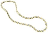 Ladies Bezel Set Round and Princess Cut Diamond Necklace 16 Diamond 8.53cttw
