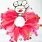 Chiffon Heart Fancy Dog Collar