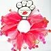 Chiffon Heart Fancy Dog Collar
