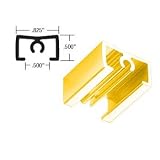 C.R. LAURENCE 3800711 CRL Brite Gold 98 Double Towel Bar Extrusion