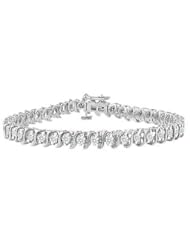 Diamond S Tennis Bracelet 18K White Gold - 2.00 CT Diamonds