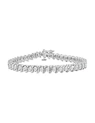 Diamond S Tennis Bracelet 14K White Gold - 2.00 CT Diamonds