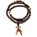 Tibetan Elastic Cord 5mm Rosewood Dorje Yoga Meditation Prayer Beads with a Free Tibet Magnet