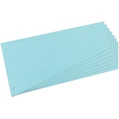Herlitz 10836526 Trennstreifen Trapez 120x230 mm, Inh.100, blau