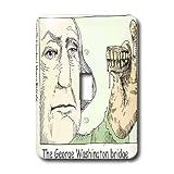 Londons Times Funny Panel Hollywood Cartoons - The George Washington Bridge - Light Switch Covers - single toggle switch